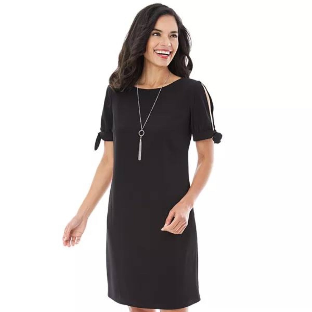 Like New • Black AB Studio Cold-Shoulder Shift
